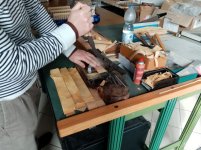 cutting leather (Giuseppe shows me because today the labor was closed).jpg